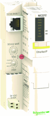 Modicon STB Network Interface Module, Ethernet/IP, 10-100 Mbit/s, IP20