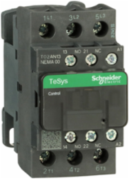 TeSys N Non-Reversing Contactor, 3P, NEMA Size 00, 9A, 2HP at 460VAC