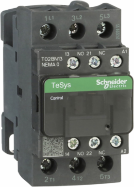 TeSys N NEMA Contactor Size 0, 18A, 5HP, 3 Phase, 24VAC