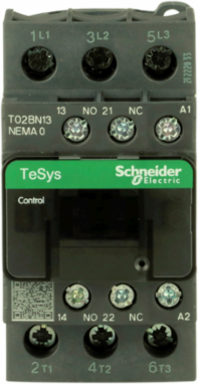 TeSys N NEMA Contactor Size 0, 18A, 5HP, 3 Phase, 24VAC