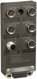 switch, Modicon Networking, unmanaged switch, 5 ports for copper M12, IP67