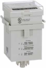 Time delay relay, Harmony SE Relays, DPDT, 100ms to 9990hours, 7time scales, 3 functions, socket compatible, 12A, 12...240V AC/DC