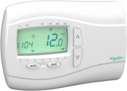 Modicon M171 Wall Thermostat, 137 mm Height, 96.5 mm Width, Backlit LCD