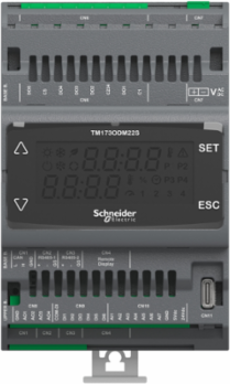 Controller, Modicon M171/M172/M173, optimized display, 22 IO, 2 RS485, solid state relay