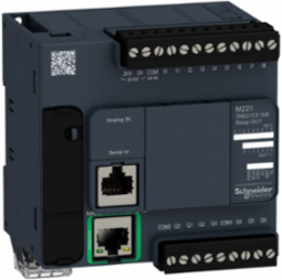 Modicon M221 Logic Controller 16 I/O, 9 DI, 7 DO, Ethernet, IP20