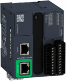 Modicon M221 Logic Controller, 16 I/O, 8 DI, 8 DO, Ethernet, 24V DC