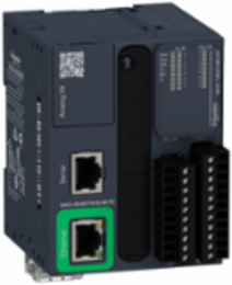 Modicon M221 Logic Controller, 16 I/O, 8 DI, 8 DO, 24V DC, Ethernet