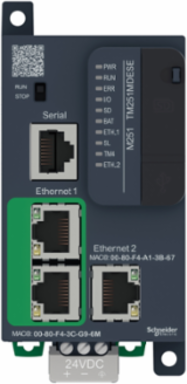 Modicon M251 dPAC Controller, 0.85kg, 64MB RAM, 488 Discrete I/O Channels