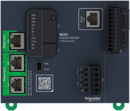 Modicon M262 PAC Controller, 24V DC, 0.655 kg, IP20