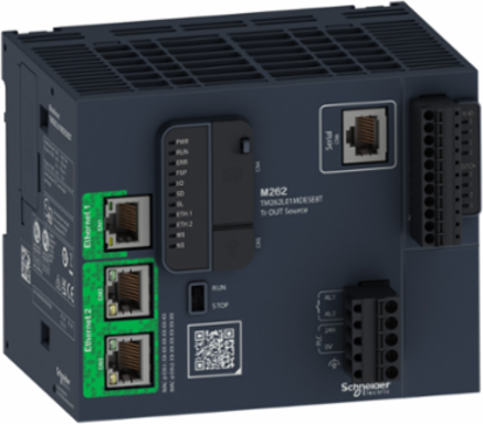 Modicon M262 PAC Controller, 24V DC, 0.655 kg, IP20