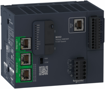 logic controller, Modicon M262, 5ns per instruction, optimized Ethernet