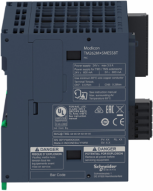 motion controller, Modicon M262, 5ns per instruction, 4 axes, optimized Ethernet, Sercos, machine to plant