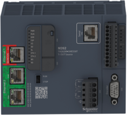 Modicon M262 Motion Controller, 3ns/Instruction, 24 Axes, 125mm Width