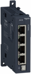 Modicon M241 Network Switch Module, 4 Ethernet Ports, IP20 Protection
