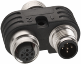 CANopen Y Connector, 1 Male & 1 Female M12, 0.1 kg