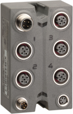 Analog I/O Expansion Block, 4 AO, 0-20 mA, IP67, M12 Connector