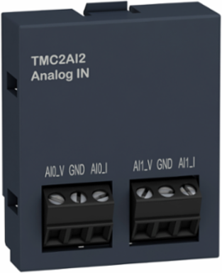 Modicon M221 Analogue Input Cartridge, 2 Inputs, 12-Bit Resolution, 41 mm Height