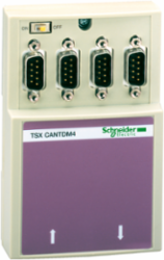 IP20 CANopen Tap Junction Box with 4 SUB-D9 Connectors