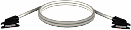 rolled ribbon connecting cable - for I/O module with HE10 connectors - 1 m