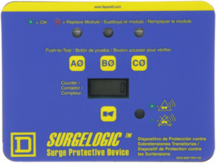 Surge Protection Display Kit, 3-Phase, 120-240V AC, 120 kA