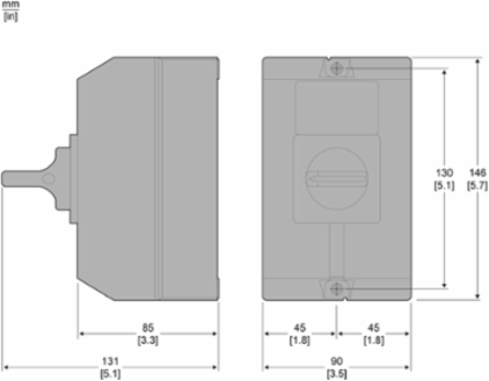 TeSys Enclosed Switch Disconnector, 20A, IP65, 3-Pole, Rotary Handle