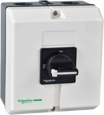 TeSys Enclosed Switch Disconnector, 63A, IP65, 3 Poles, Rotary Handle