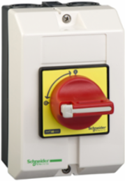 Enclosed Emergency Stop Switch Disconnector 25A IP65, 3 Poles