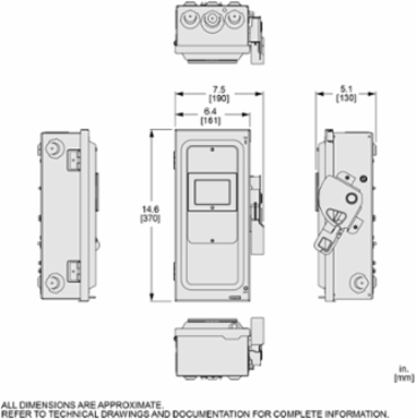 Heavy Duty Safety Switch, 60A, 2 Pole, NEMA 1, 240V, Fused