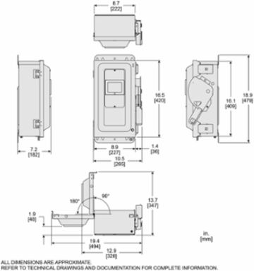 Heavy Duty Safety Switch 600V 60A 3-Pole NEMA 12