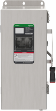 Heavy Duty Safety Switch, 100A, 600V, NEMA 4X, 3 Pole, Fused