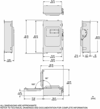 Heavy Duty Safety Switch, 600V, 200A, 3 Pole, NEMA 12, Viewing Window