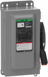 Heavy Duty Safety Switch, 600V, 60A, 3-Pole, NEMA 12, 7.164 Inch Depth
