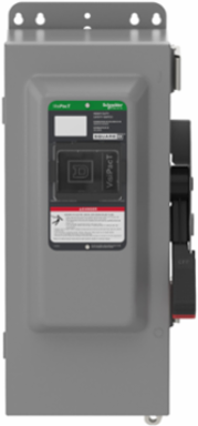 Heavy Duty Safety Switch, 100A, 600V, 3 Pole, NEMA 12, 9 kg