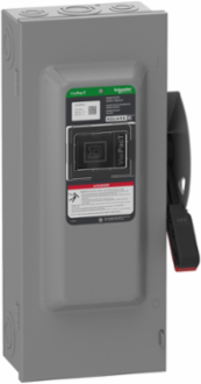 Heavy Duty Safety Switch, 100A, 600V, 3-Pole, NEMA 1, 21.84 Inch Height