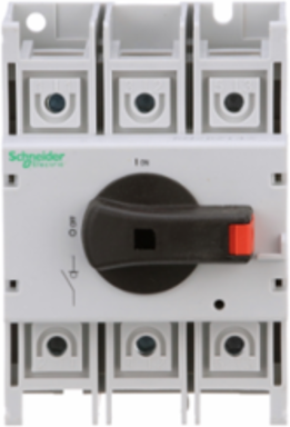 Disconnect switch, TeSys VLS, body switch, 30A, 20HP at 480VAC, UL98, three phase, 100kA SCCR, size 2, DIN rail mount