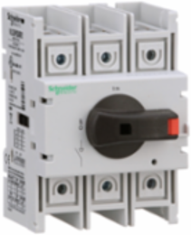 Disconnect switch, TeSys VLS, body switch, 30A, 20HP at 480VAC, UL98, three phase, 100kA SCCR, size 2, DIN rail mount