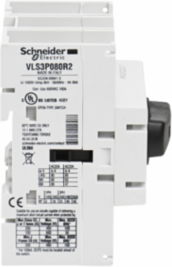 TeSys VLS Disconnect Switch, 80A, 40HP, Size 2, DIN Rail Mount