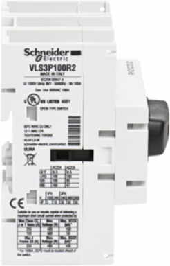 TeSys VLS Disconnect Switch 100A, 50HP, Size 2, DIN Rail Mount