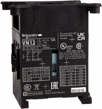 TeSys Mini-Vario 3 Pole Switch Body, 20A, Compact Size, 690V AC