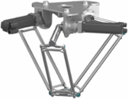 Delta 3 robot; P0; 3 to 5 axis; 10 kg permissible load; 0 to 400 mm working envelop
