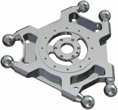 ric VRKP4 Parallel Plate with Ball Pins, 1 Plate, Compatible with PacDrive 3