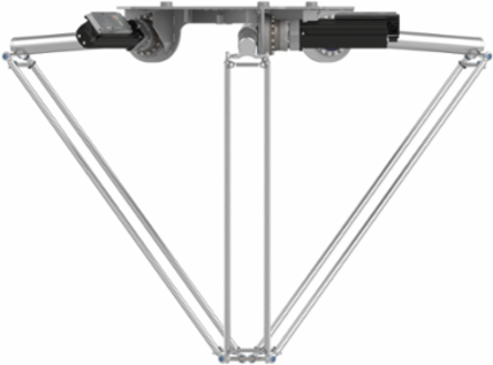 Delta 3 robot; P6; 3 to 5 axis; 10 kg permissible load(15 kg with restrictions); 0 to 1600 mm working envelop