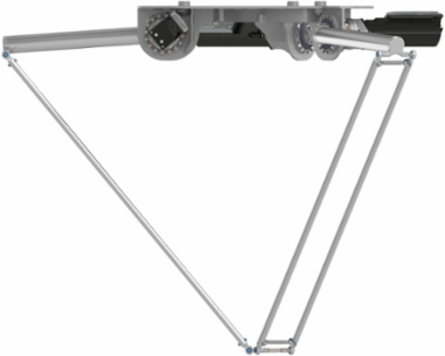 Delta 3 robot; P6; 3 to 5 axis; 10 kg permissible load(15 kg with restrictions); 0 to 1600 mm working envelop