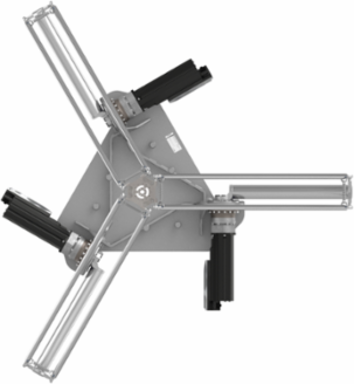 Delta 3 robot; P6; 3 to 5 axis; 10 kg permissible load(15 kg with restrictions); 0 to 1600 mm working envelop