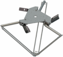 Delta 3 robot; P6; 3 to 5 axis; 10 kg permissible load(15 kg with restrictions); 0 to 1600 mm working envelop