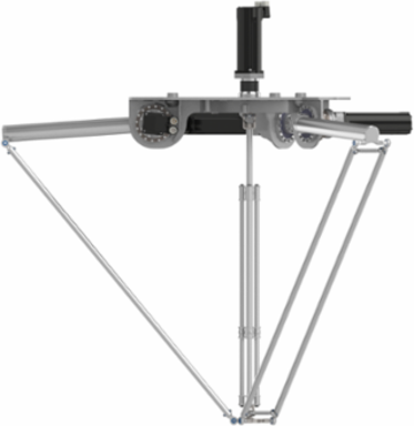 Delta 3 robot; P6; 3 to 4 axis; 10 kg permissible load(15 kg with restrictions); 0 to 1600 mm working envelop