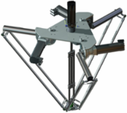 Delta 3 robot; P6; 3 to 4 axis; 10 kg permissible load(15 kg with restrictions); 0 to 1600 mm working envelop