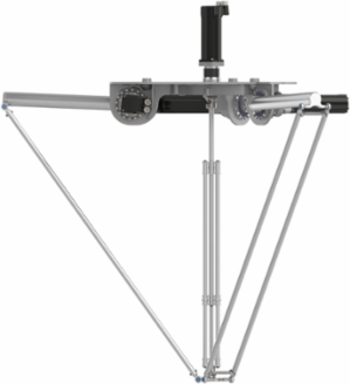 Delta 3 robot; P6; 3 to 4 axis; 10 kg permissible load(15 kg with restrictions); 0 to 1600 mm working envelop