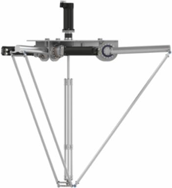 Delta 3 robot; P6; 3 to 4 axis; 10 kg permissible load(15 kg with restrictions); 0 to 1600 mm working envelop