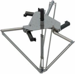Delta 3 robot; P6; 3 to 4 axis; 10 kg permissible load(15 kg with restrictions); 0 to 1600 mm working envelop